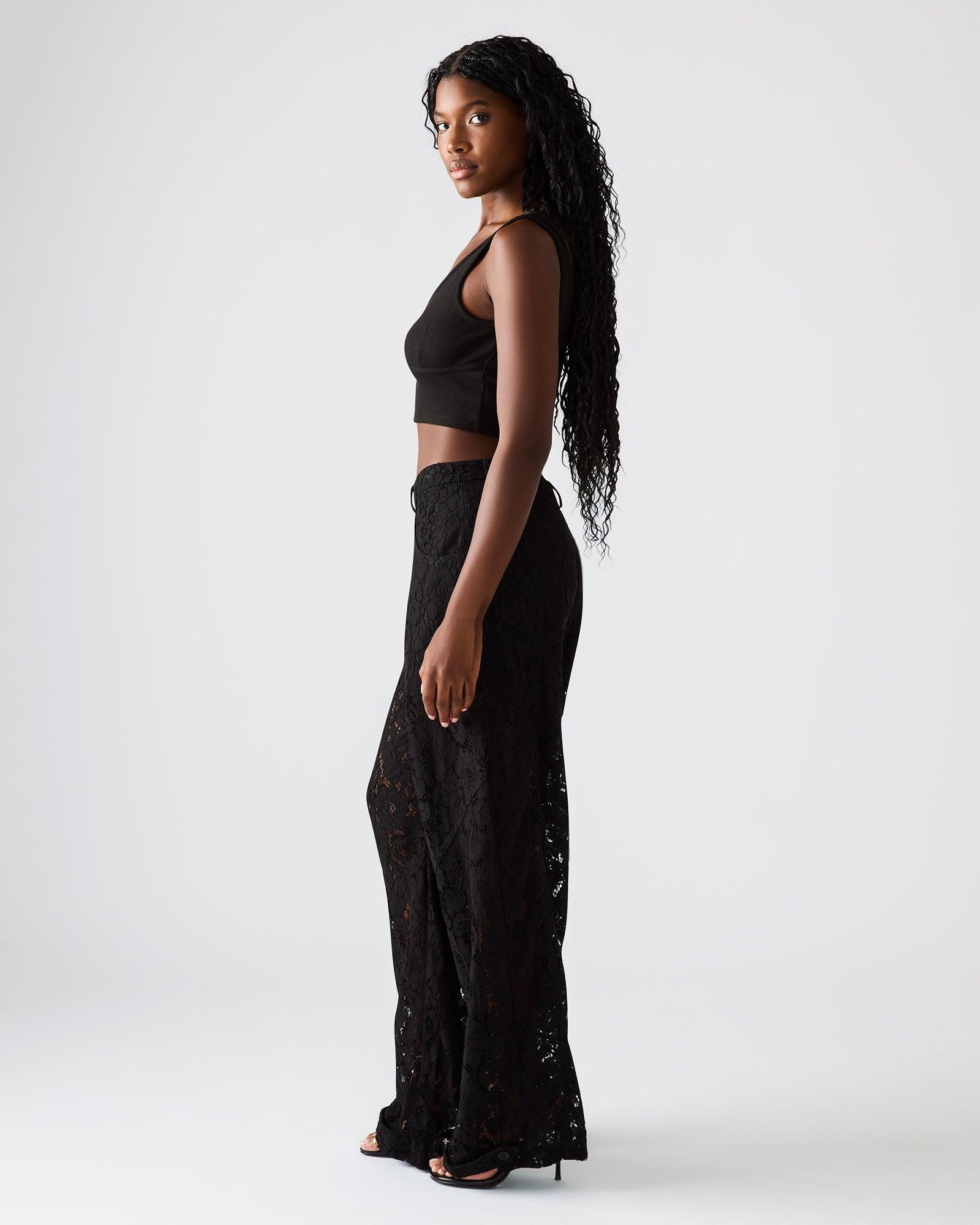 TRE LACE PANT BLACK Female Product Image
