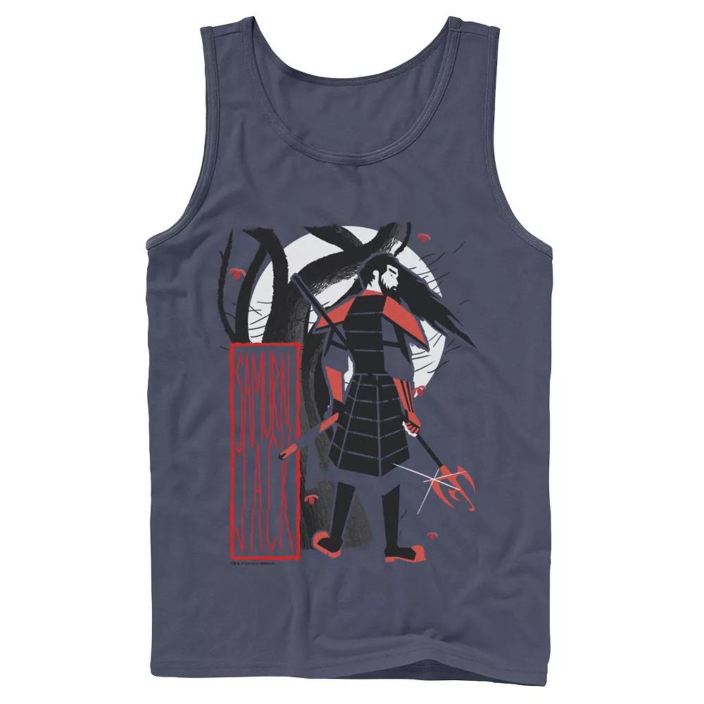 Men's Cartoon Network Samurai Jack Artistic Portrait Tank Top, Size: Small, Blue Product Image