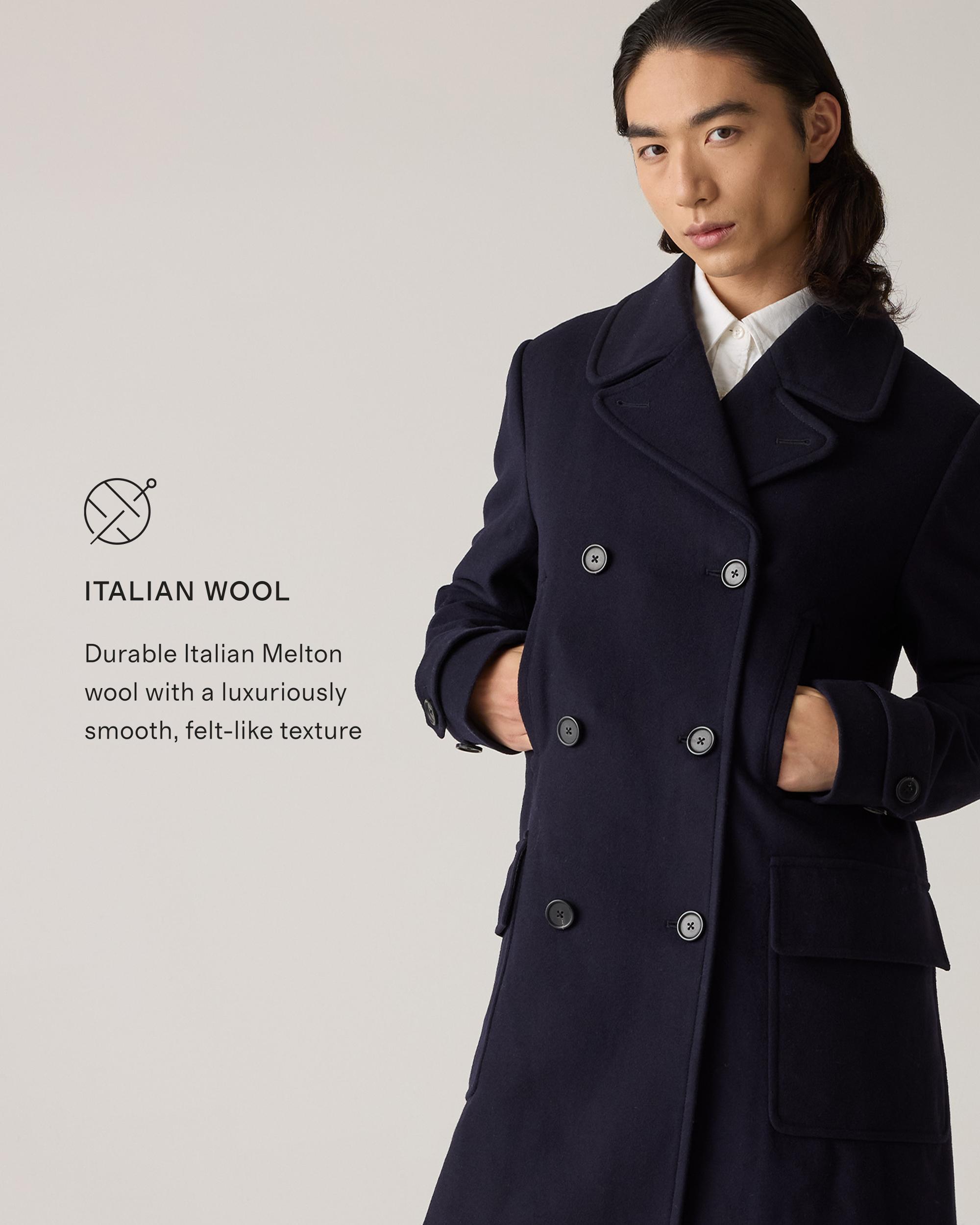 Quince | Men's Italian Wool Double-Breasted Officer Topcoat Wool/Nylon Product Image