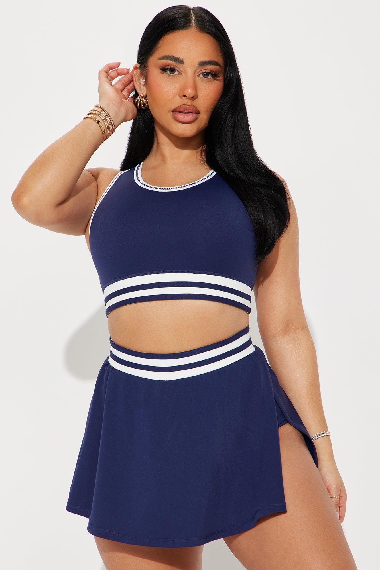 Paige Active Skirt Set - Midnight Blue Product Image