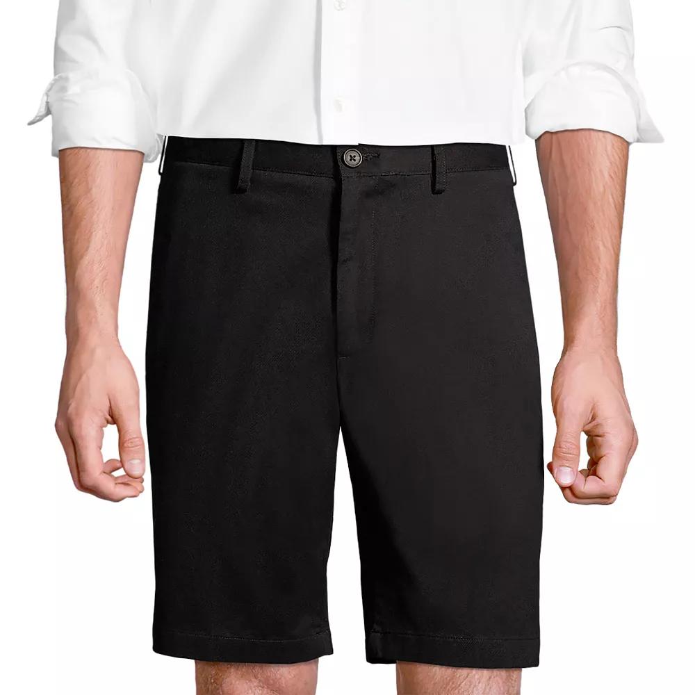 Big & Tall Lands' End Chino Shorts, Men's, Size: 44, Black Product Image