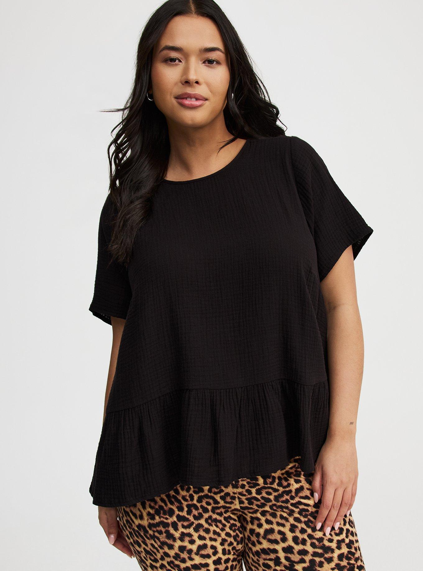 Short Sleeve Tiered Top Product Image