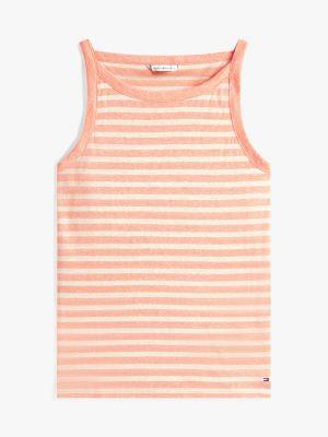 Linen Blend Stripe Tank Top Product Image
