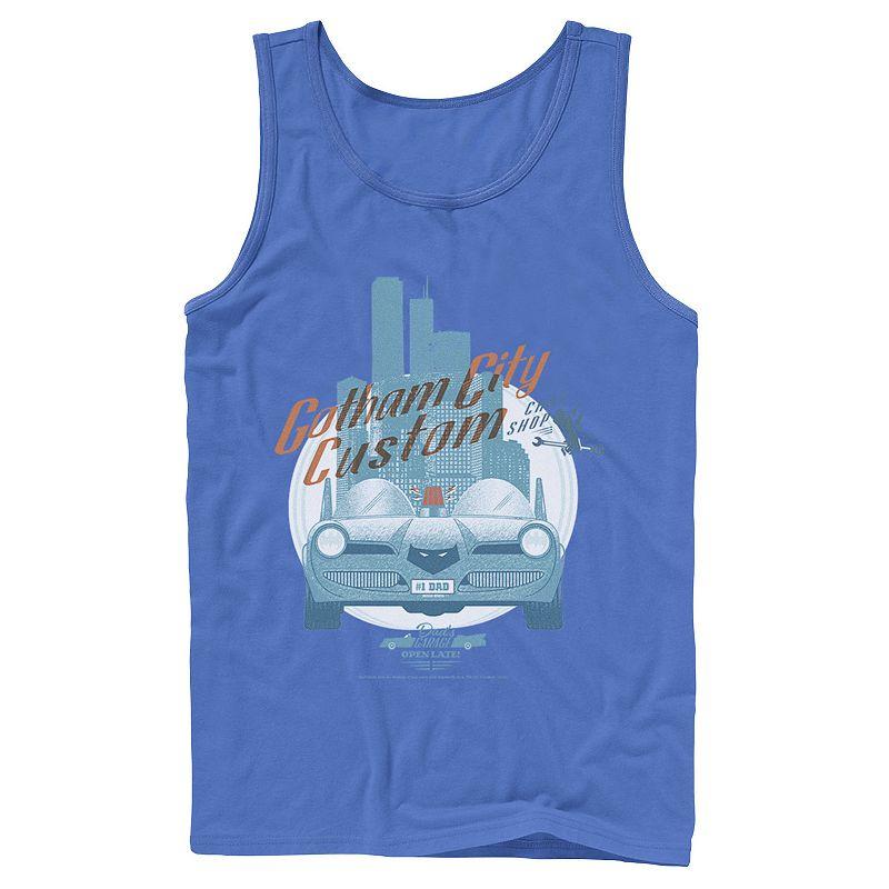 Men's DC Comics Gotham City Customs Shop Poster Tank Top,  Product Image