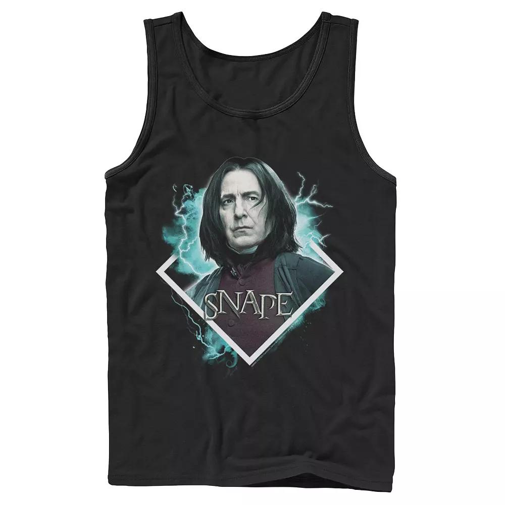 Men's Harry Potter Snape Blue Lightning Character Portrait Graphic Tank Top,  Product Image