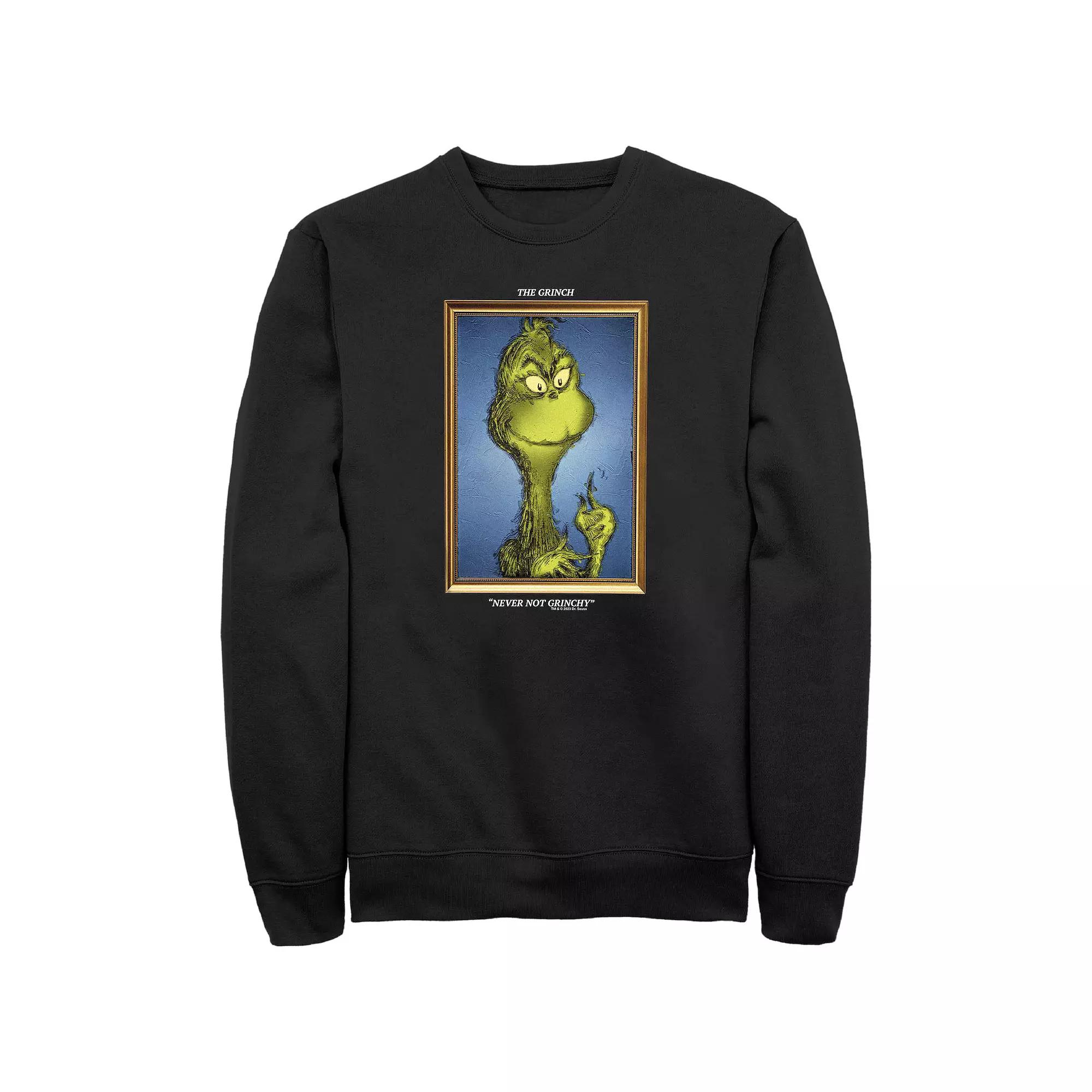 Big & Tall Dr. Seuss Grinch Portrait Never Not Grinchy Graphic Fleece, Men's,  Product Image