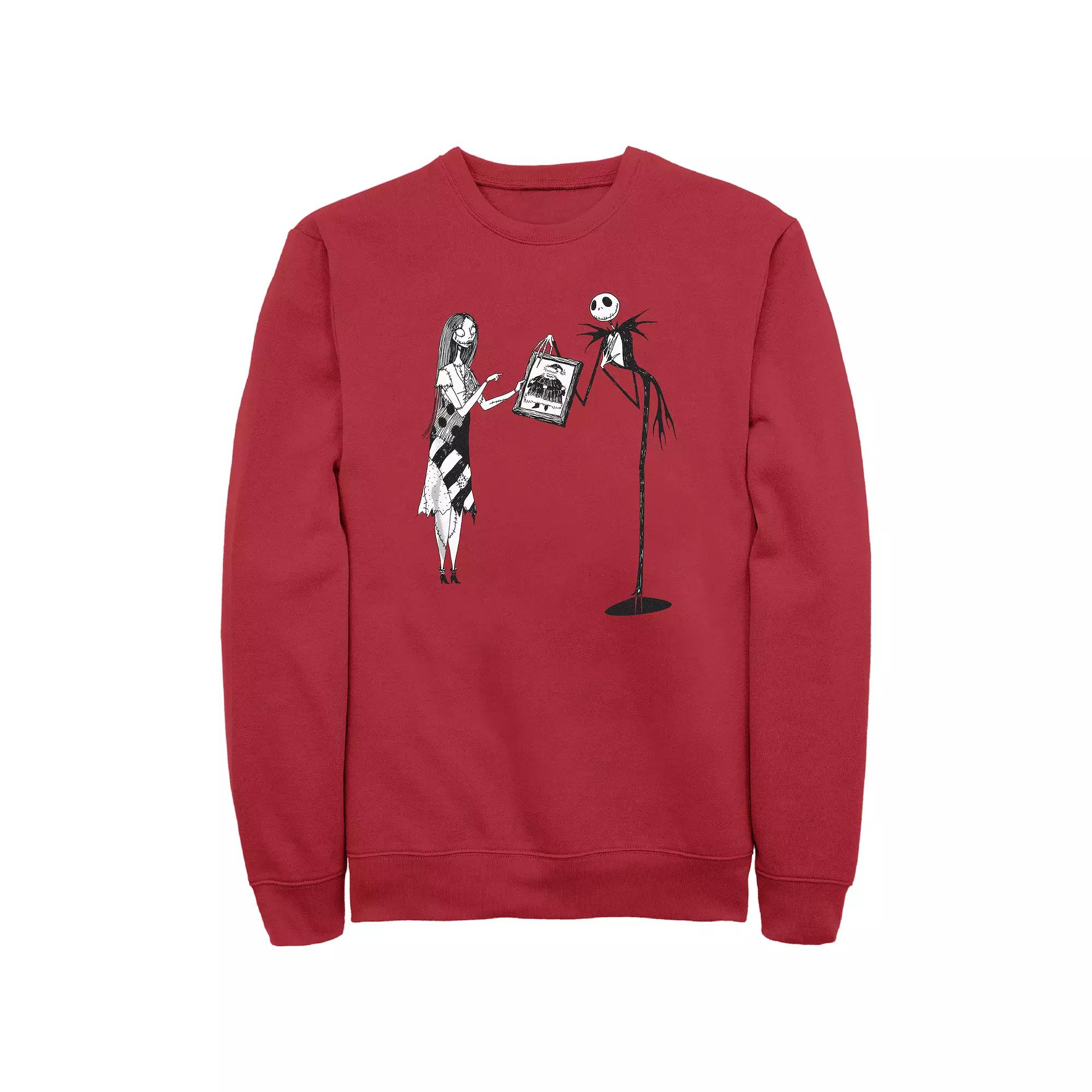 Disney's The Nightmare Before Christmas Santa Claus Portrait Men's Graphic Fleece,  Product Image