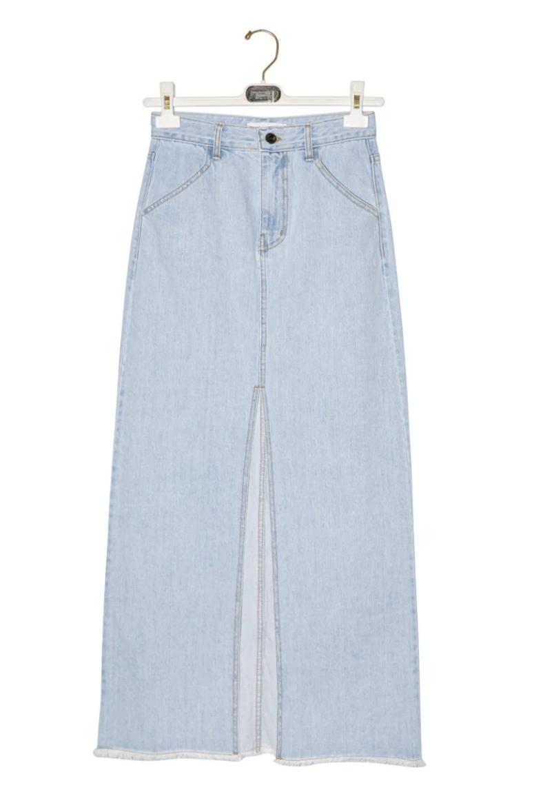 Nirvana Denim Maxi Skirt Product Image