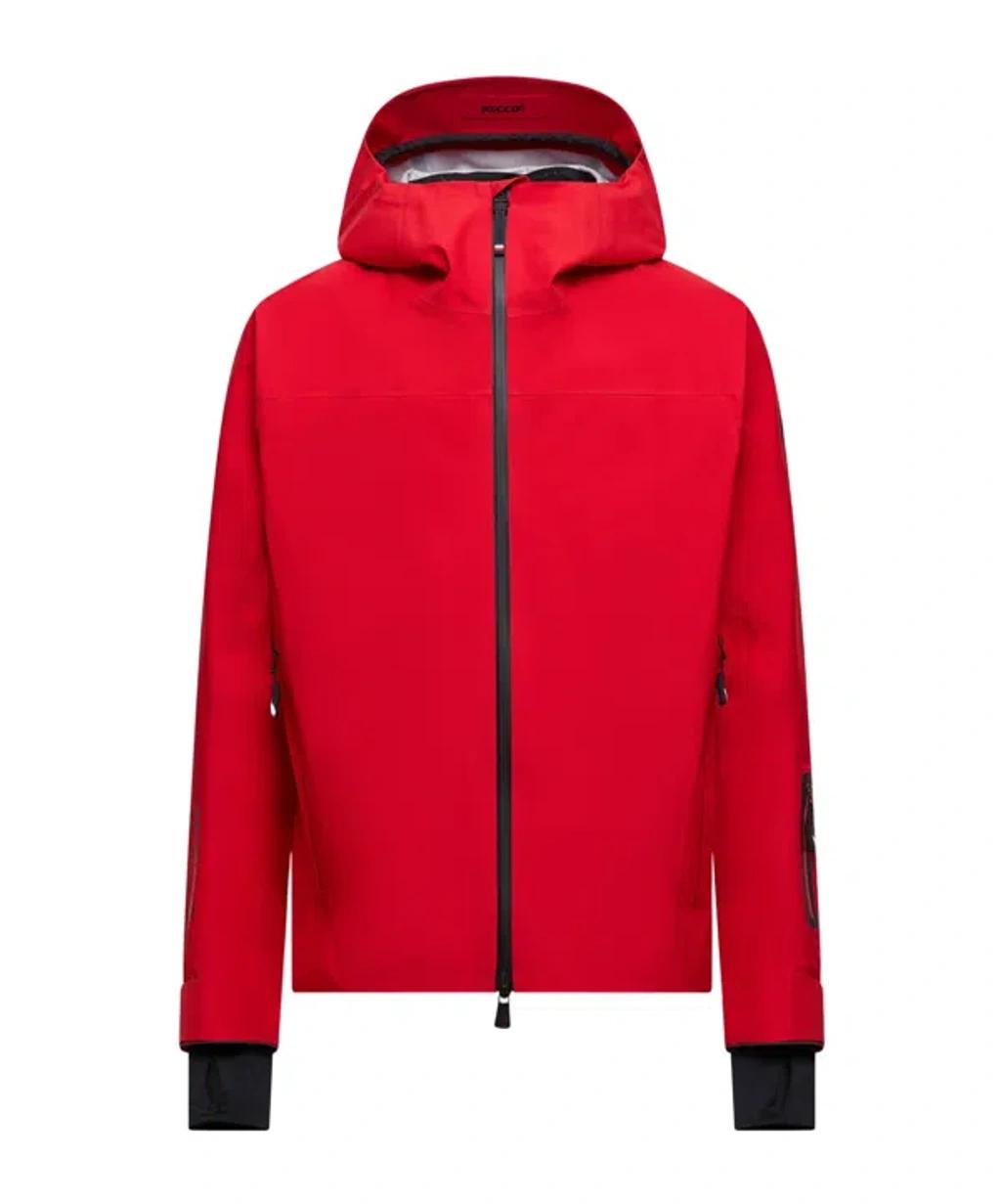 MONCLER Hinterburgs Hooded Gore-tex Ski Jacket In Red Product Image