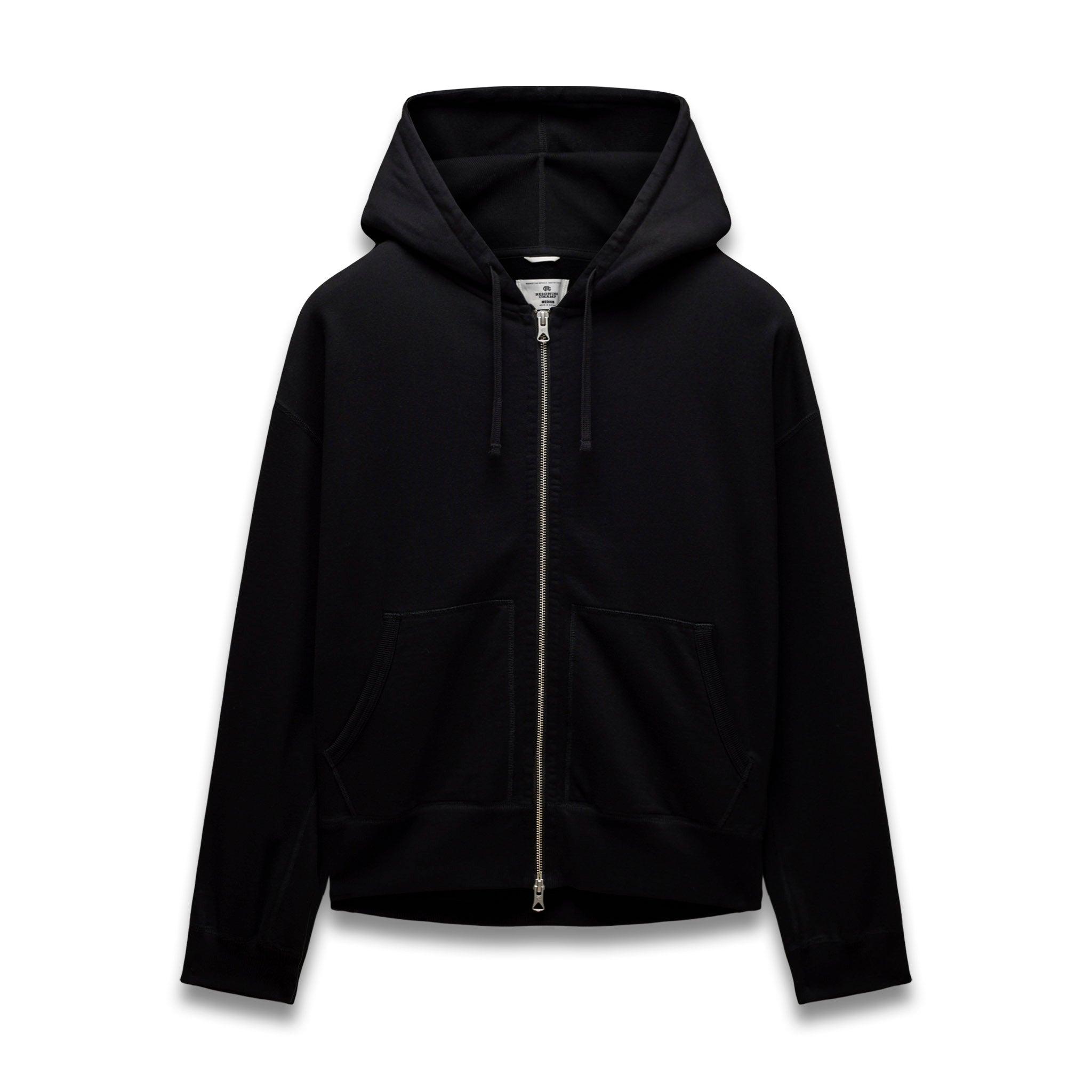 Midweight Terry Relaxed Zip Hoodie Male Product Image