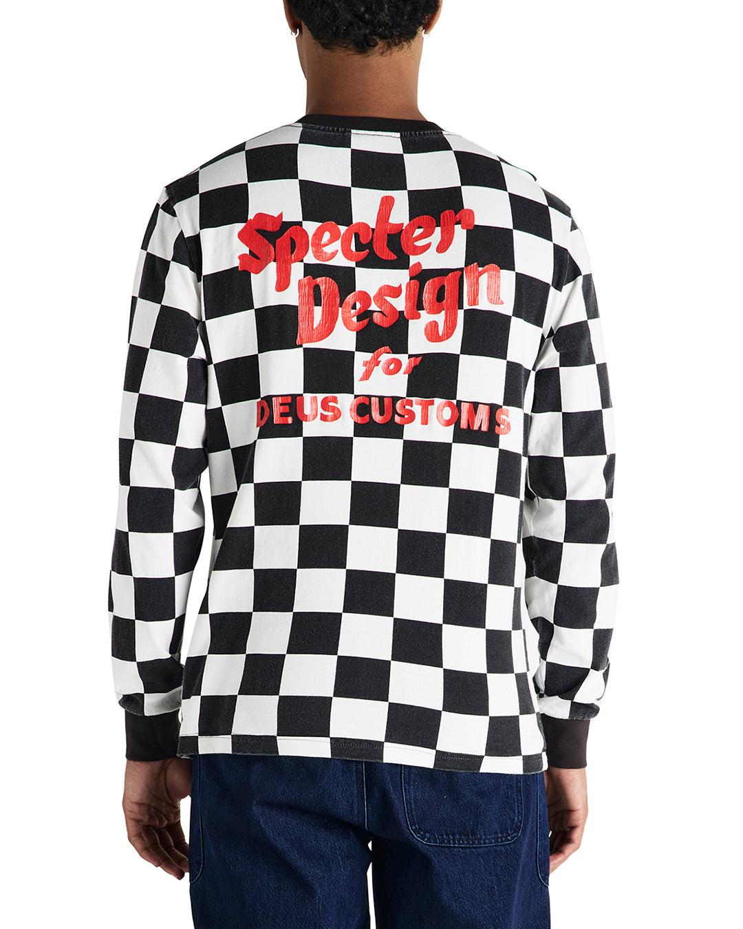 Specter Long Sleeve Tee - Black-White Product Image