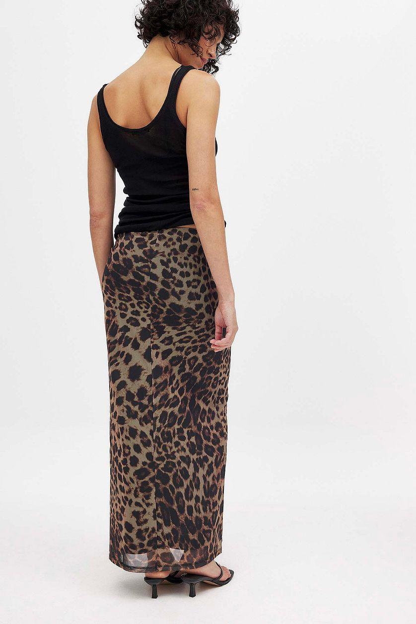 Mesh Low Waist Maxi Skirt Product Image