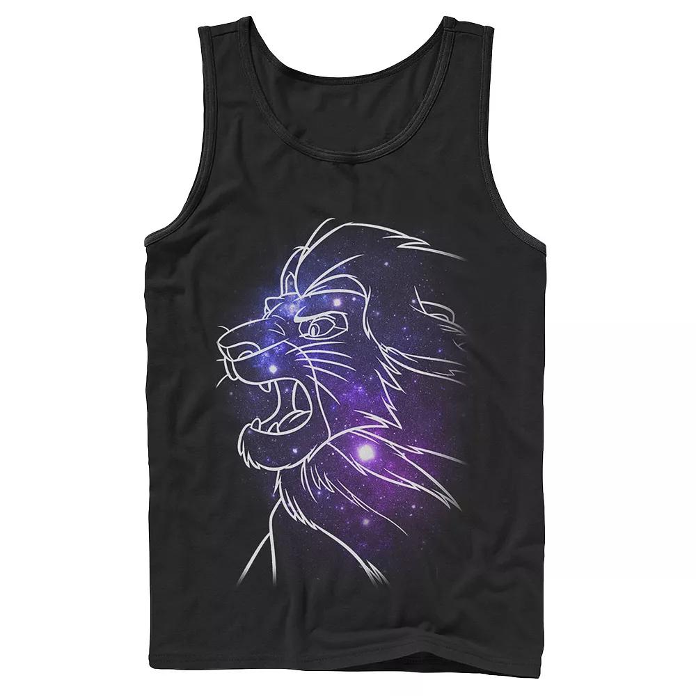 Disney's The Lion King Mufasa Men's Galaxies Tank Top,  Product Image