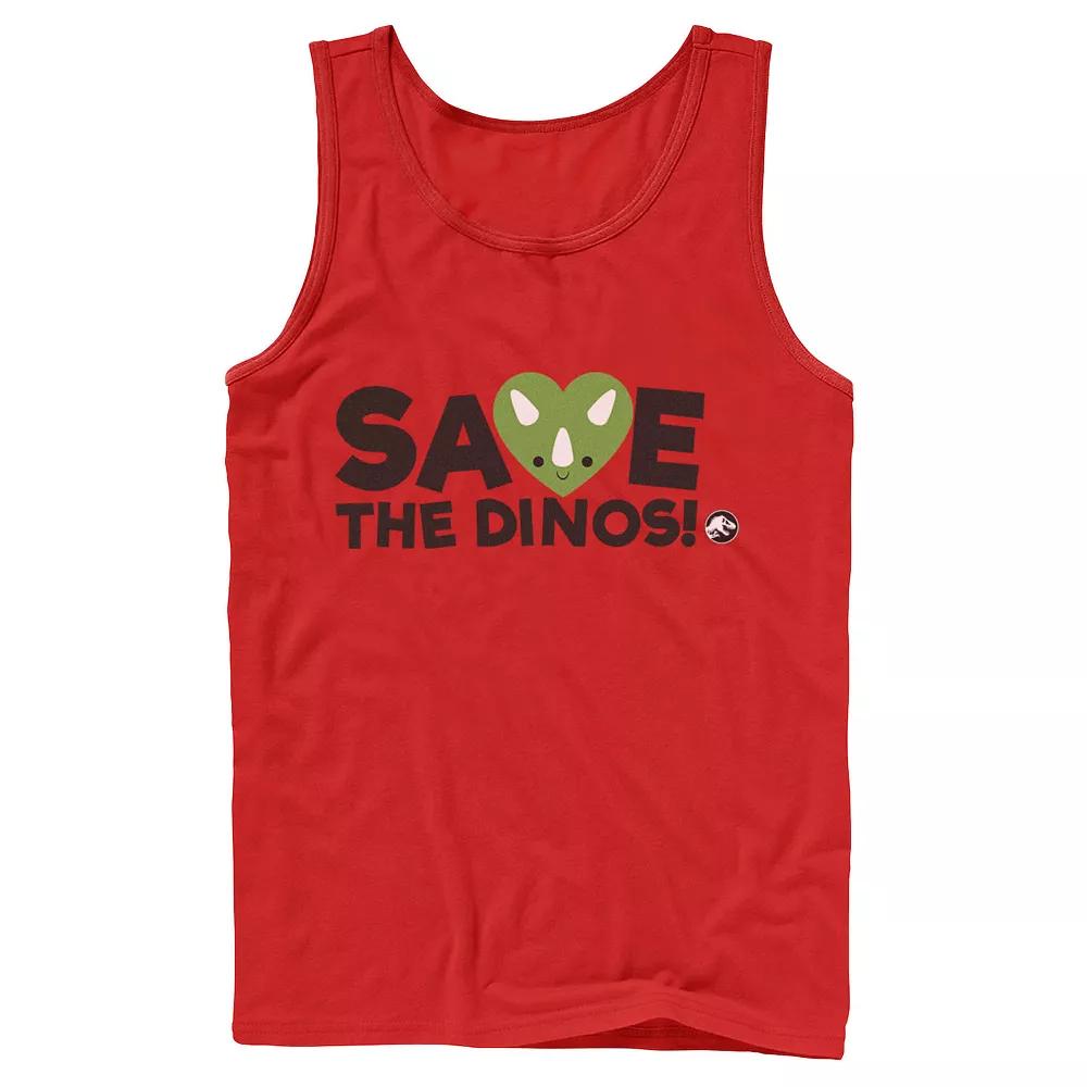 Men's Jurassic World: Fallen Kingdom Save The Dinos! Tank Top,  Product Image