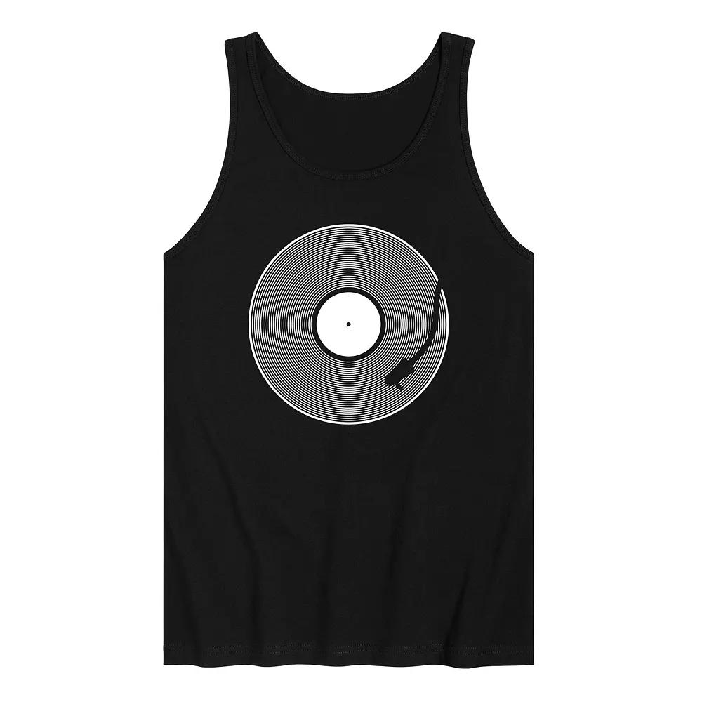 Men's Vinyl Record Graphic Tank Top,  Product Image