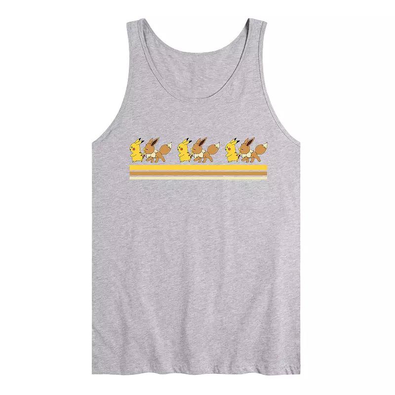Men's Pokemon Pika Eevee Retro Tank Top,  Product Image