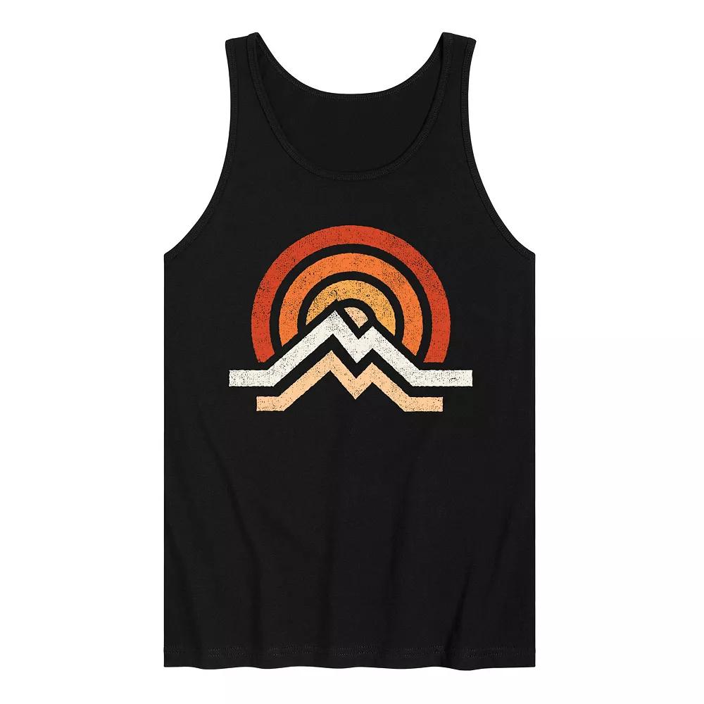 Men's Simple Mountains Graphic Tank Top,  Product Image