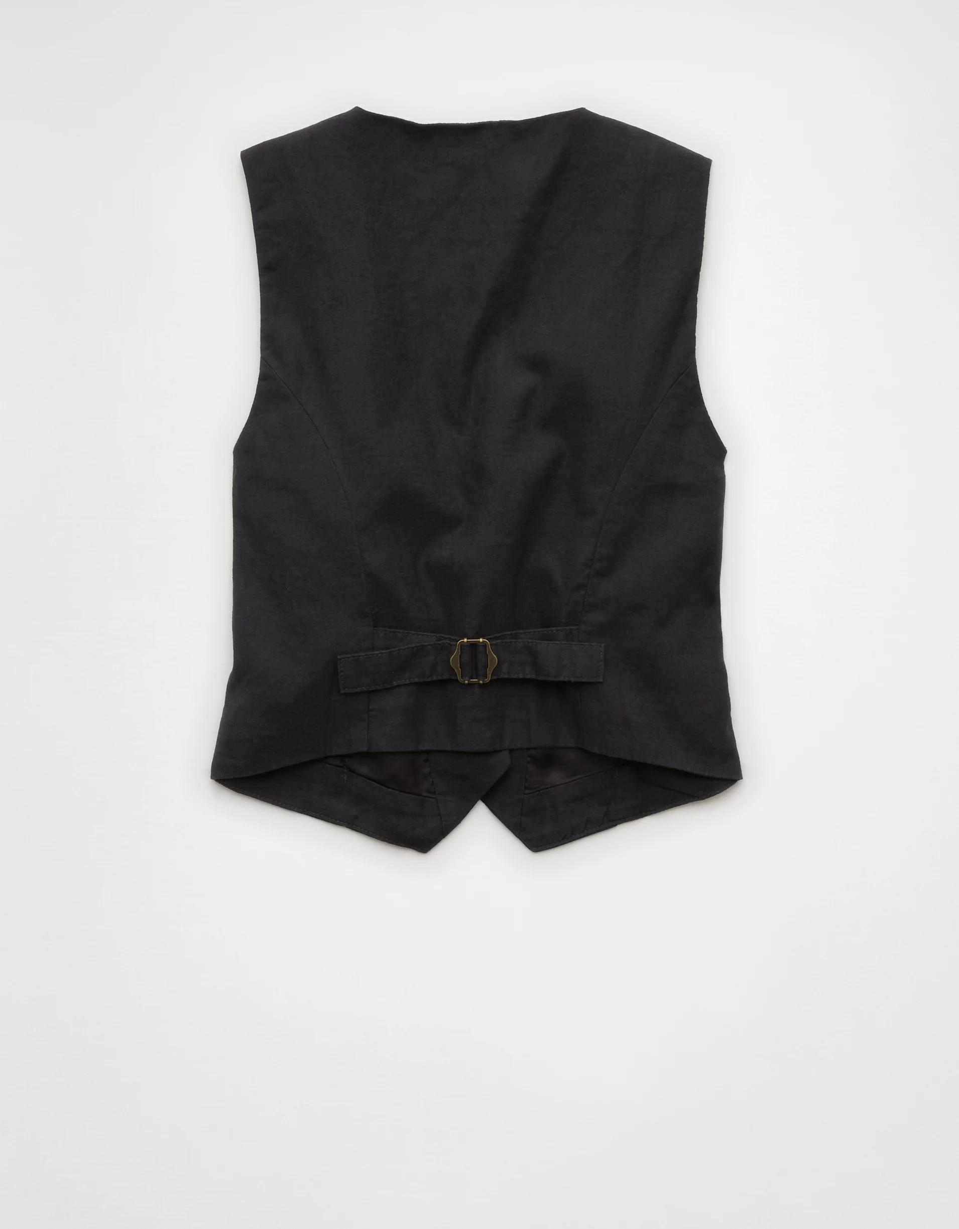 AE Linen-Blend Vest Product Image