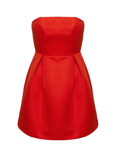 Spader Corset Mini Dress Red Product Image