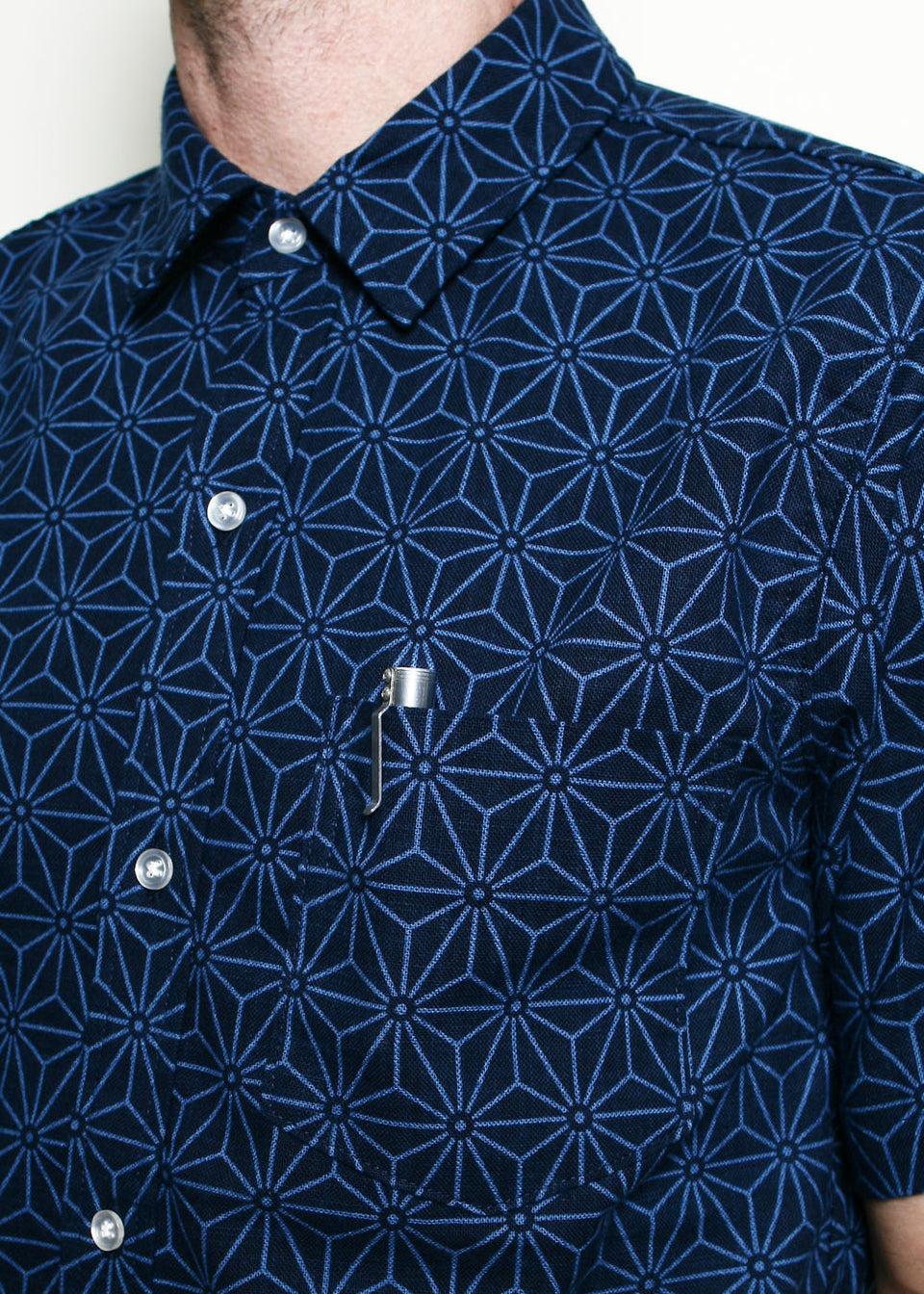 Oxford Shirt // Indigo Asanoha Product Image