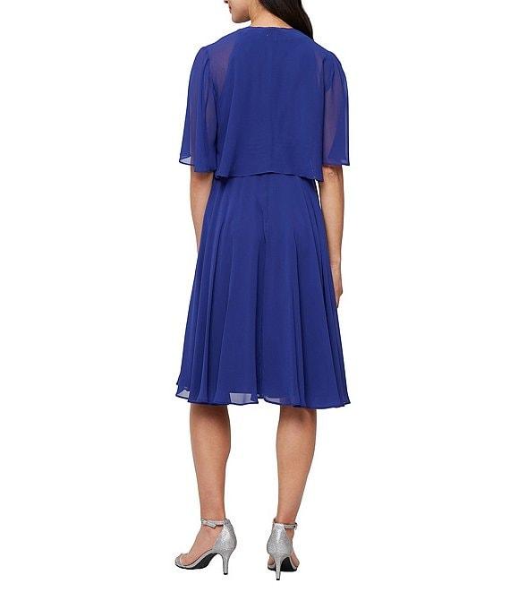 Ignite Evenings Chiffon Jacket Dress Product Image