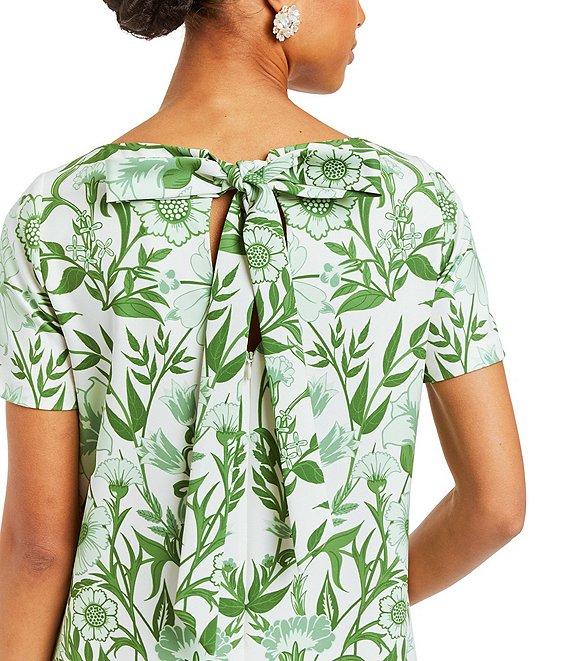 Mestiza New York Adria Stretch Crepe Bow Tie Detail Midi Dress Product Image