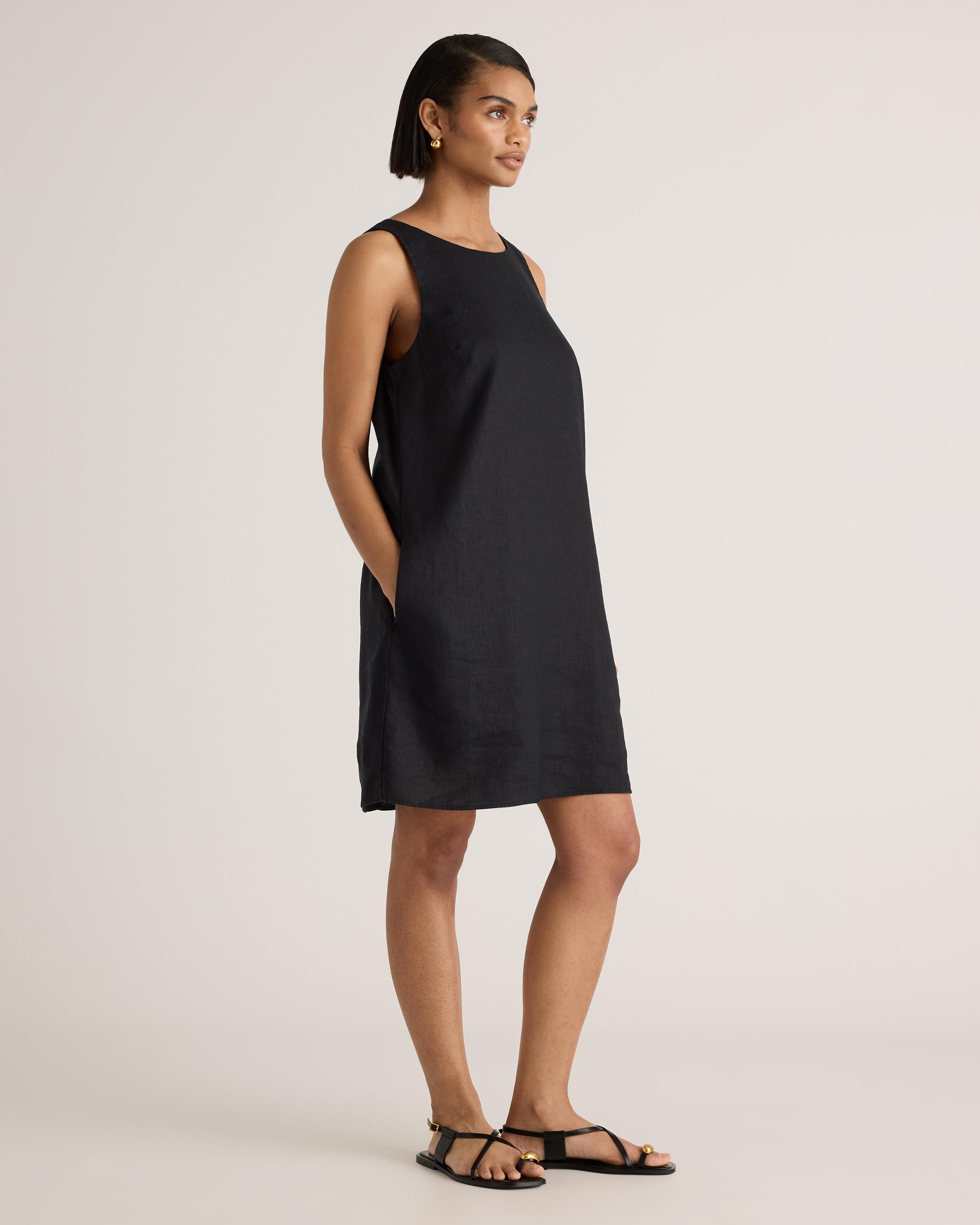 Quince | Women's 100% European Linen Tank Top Mini Dress Product Image