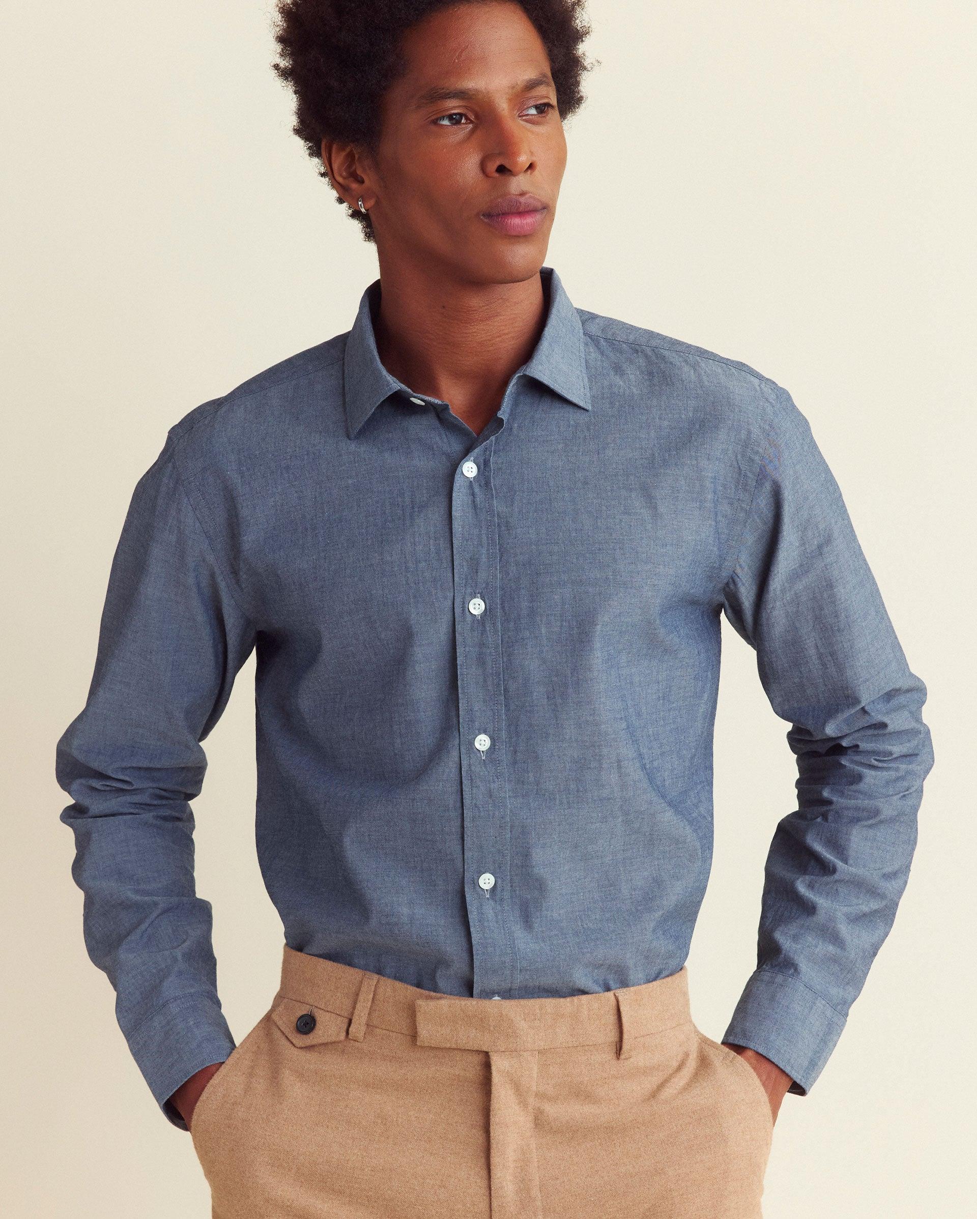 Chambray Holt Dress Shirt -  Product Image