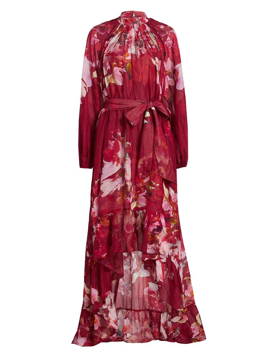 Womens Tuhi Floral High-Low Maxi Dress Product Image