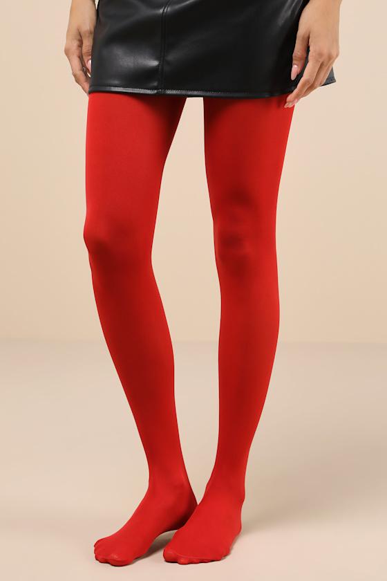 360 Contour™ 60 Denier Red Opaque Tights Product Image