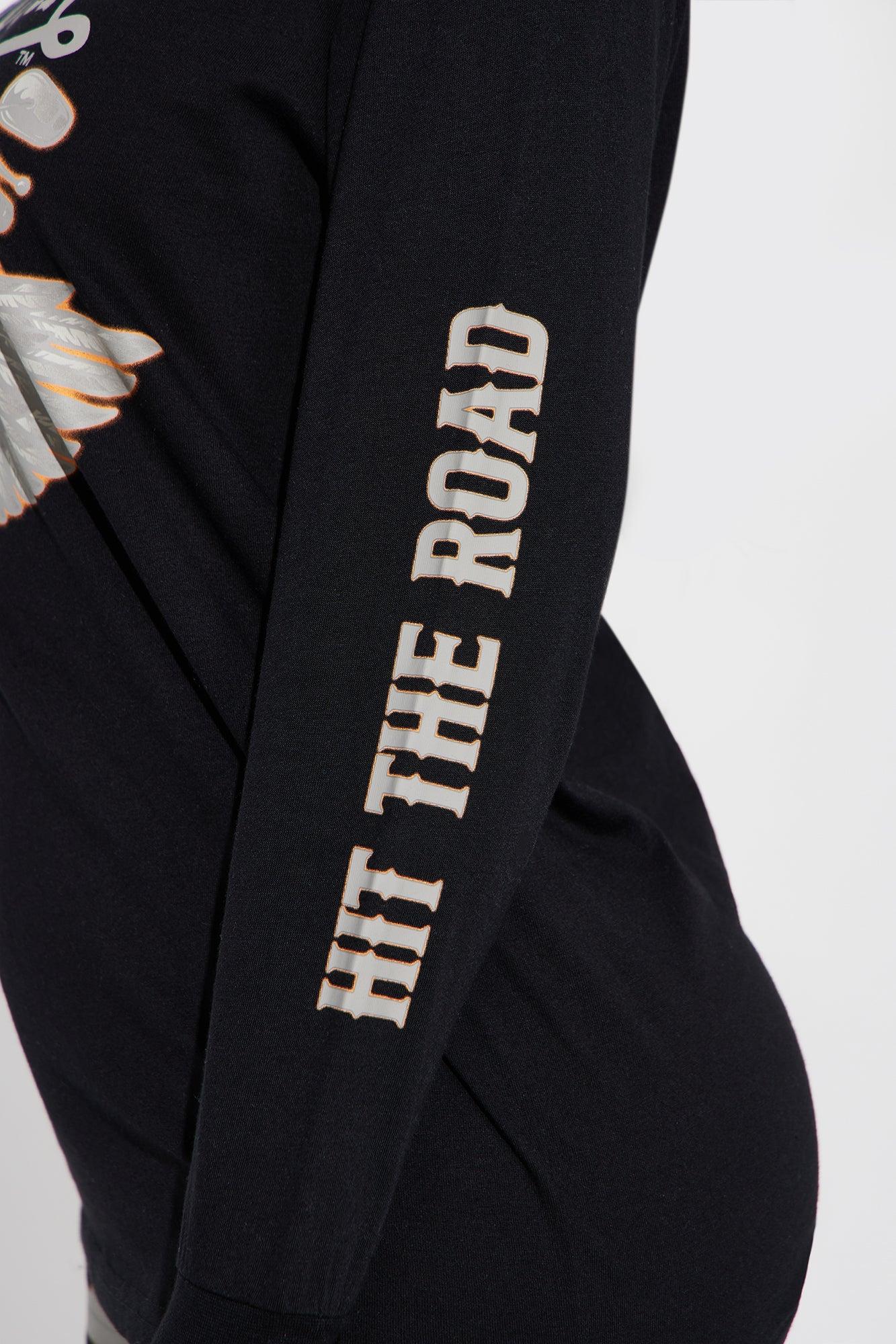 Von Dutch Hit The Road Long Sleeve Top - Black Product Image