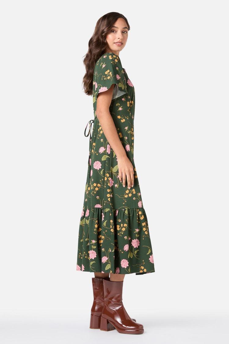 Esmerelda Floral Midi Dress Product Image