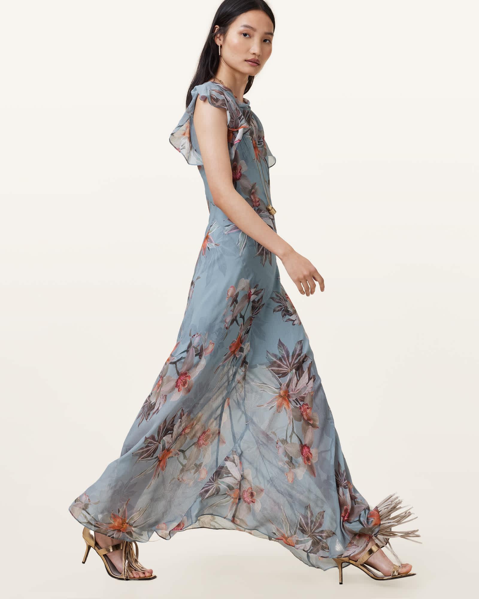 Flora Printed Maxi Dress Product Image