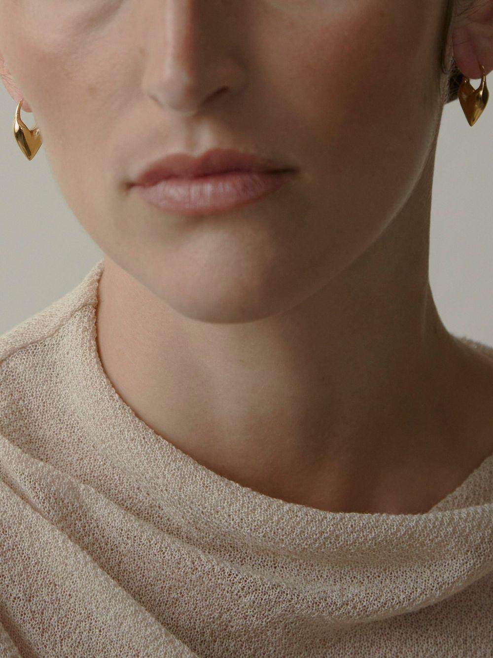 Roscida Heart hoop earrings Product Image