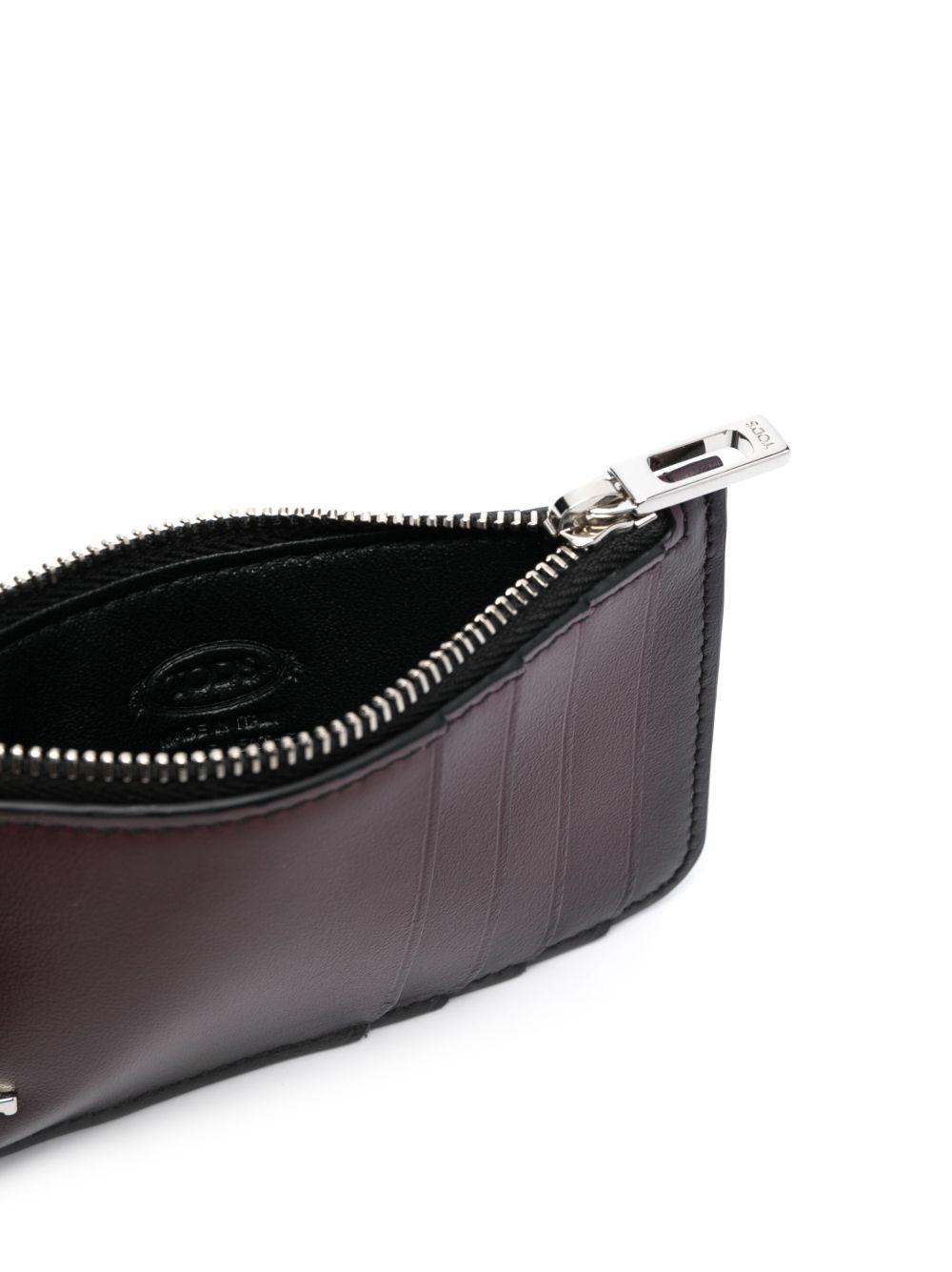 logo-plaque leather card holder Product Image