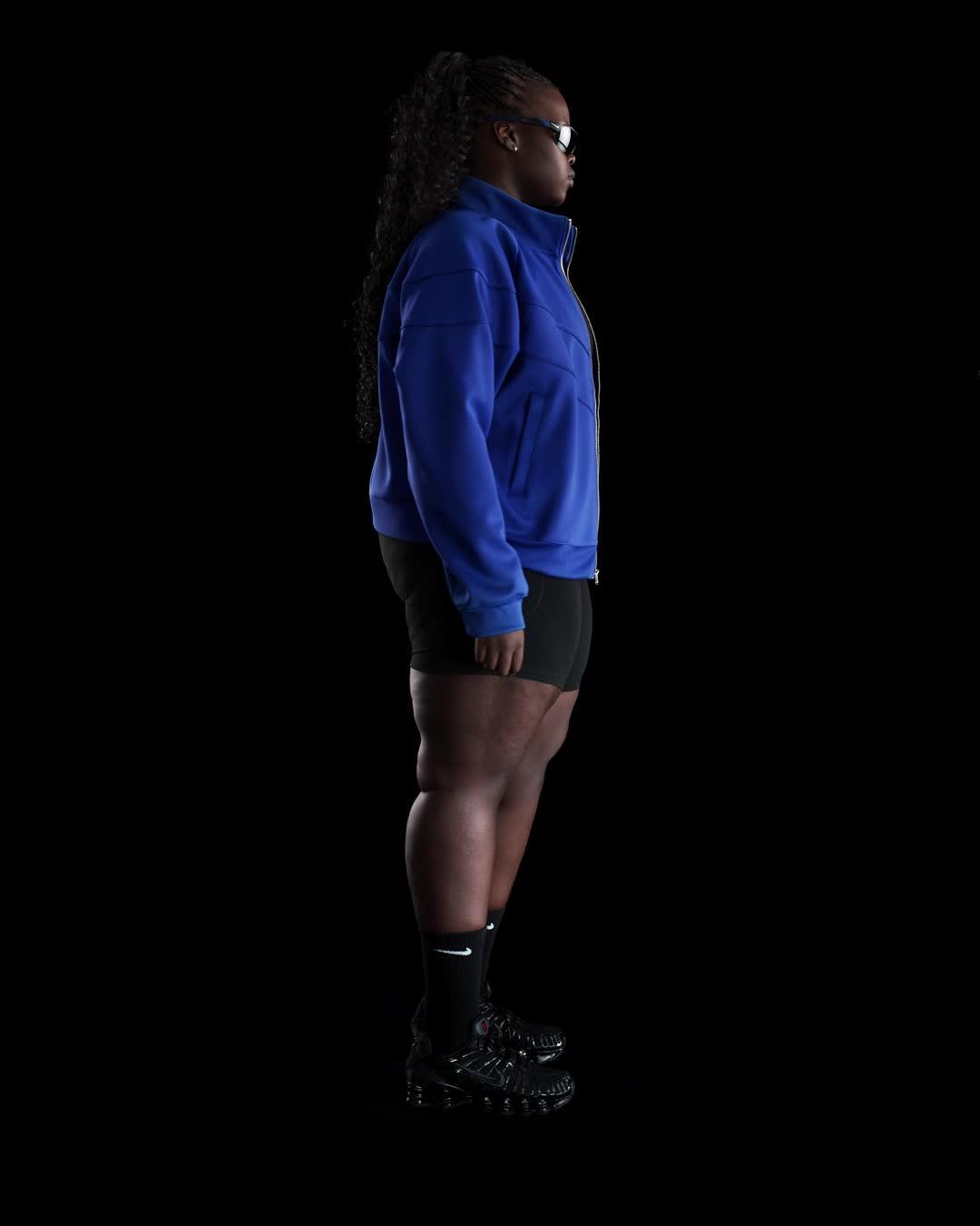 Womens Nike Sportswear Windrunner Knit Jacket (Plus Size) | HJ0977-010 Product Image