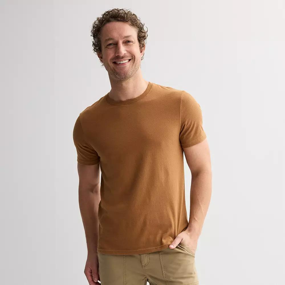 Men's Sonoma Goods For Life® Supersoft Crewneck Tee, Size: Small, Golden Dune Product Image