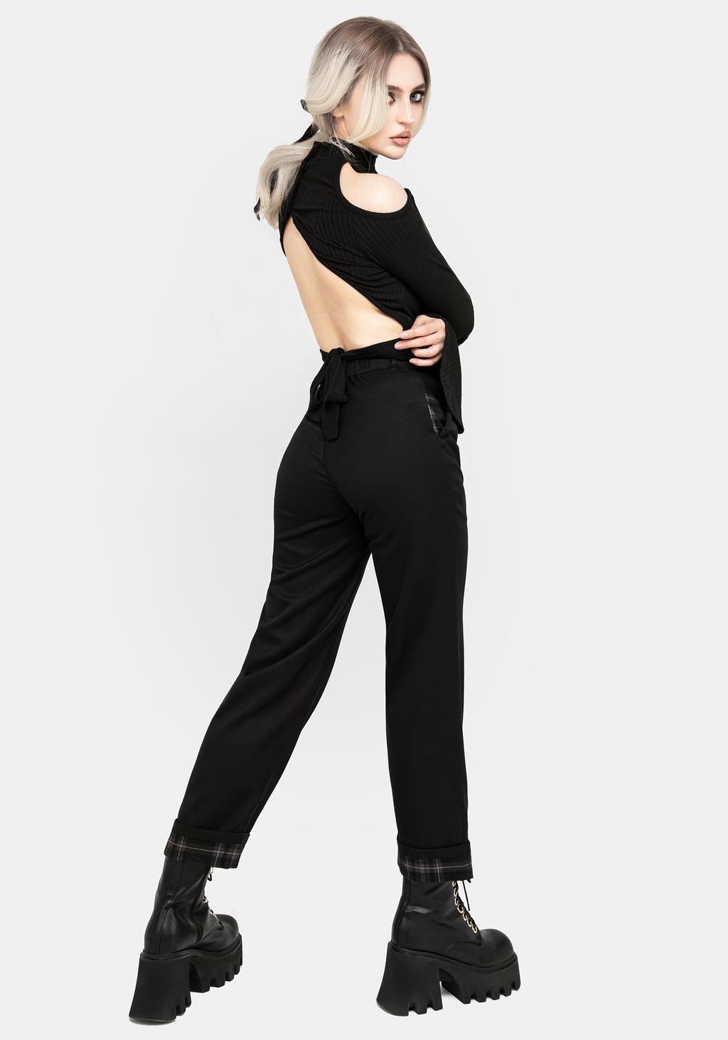 Clover Check Contrast Trousers Product Image