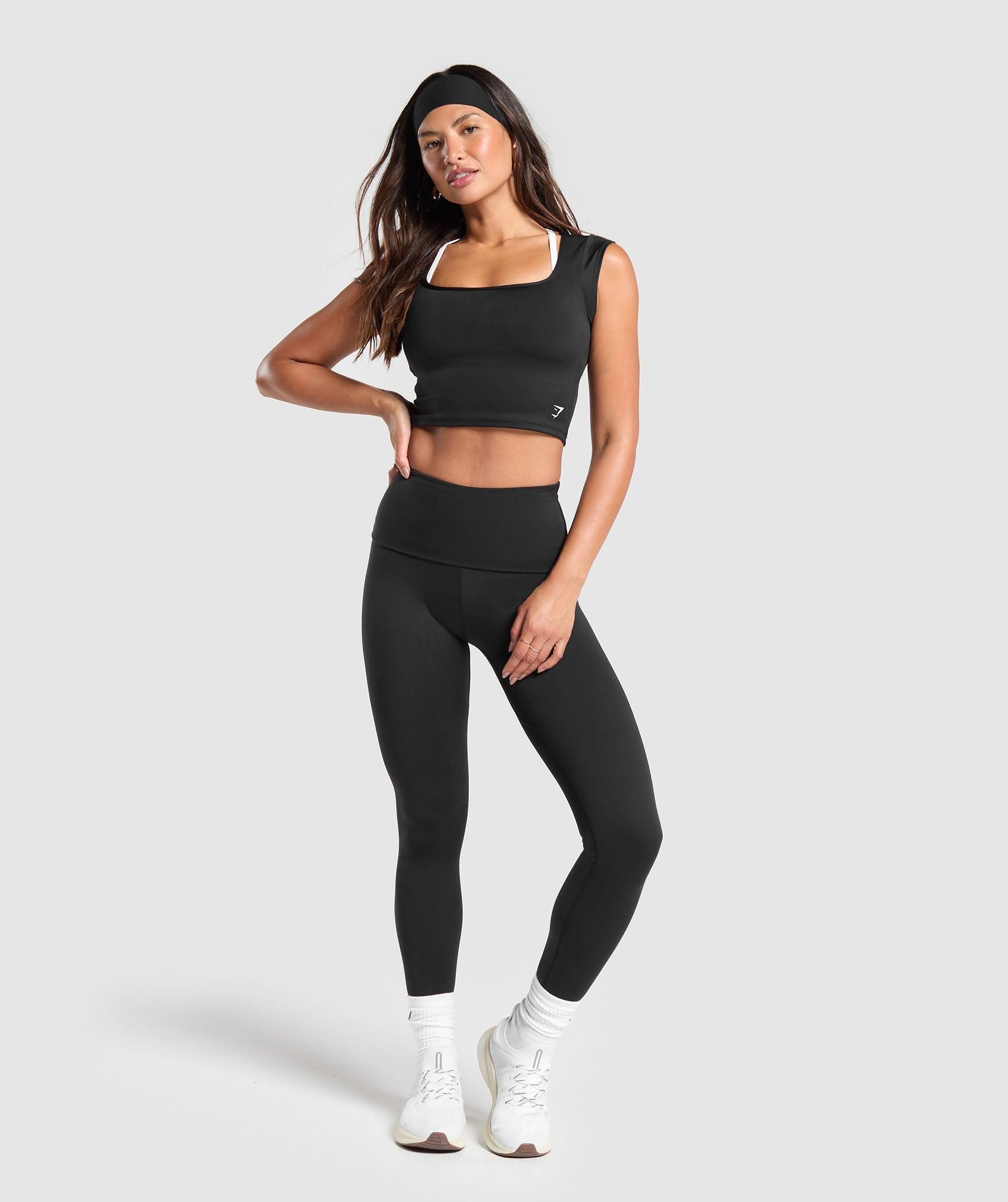 Everyday Cap Sleeve Crop Top Product Image