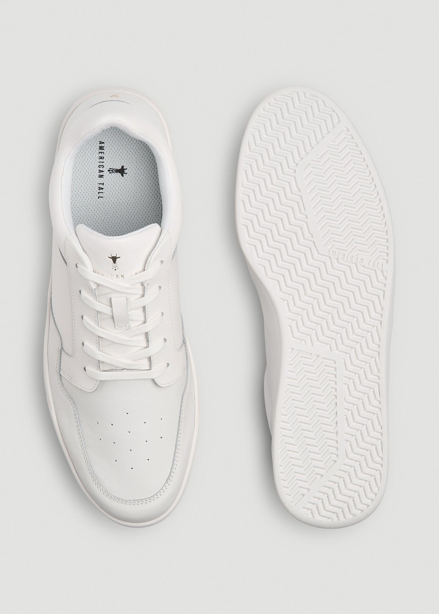 Court Sneaker for Tall Men in White Male Product Image