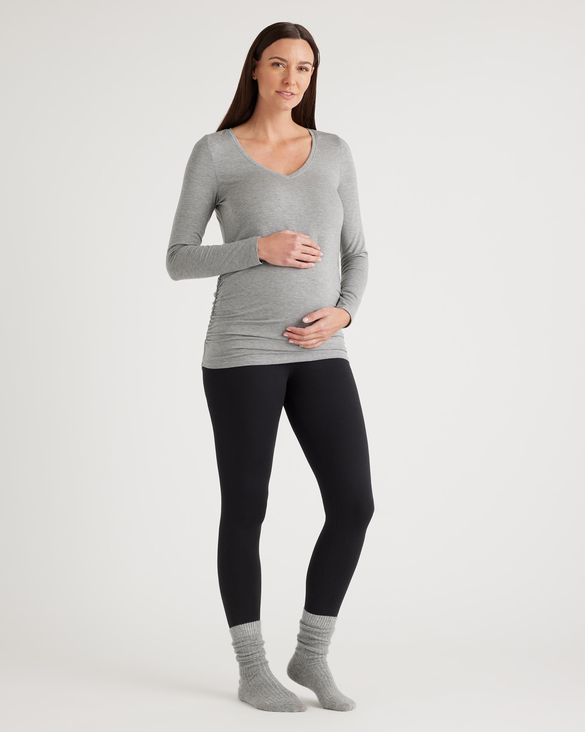 Quince | Women's French Terry Maternity & Postpartum Lounge Leggings Size XS, Organic Cotton Product Image