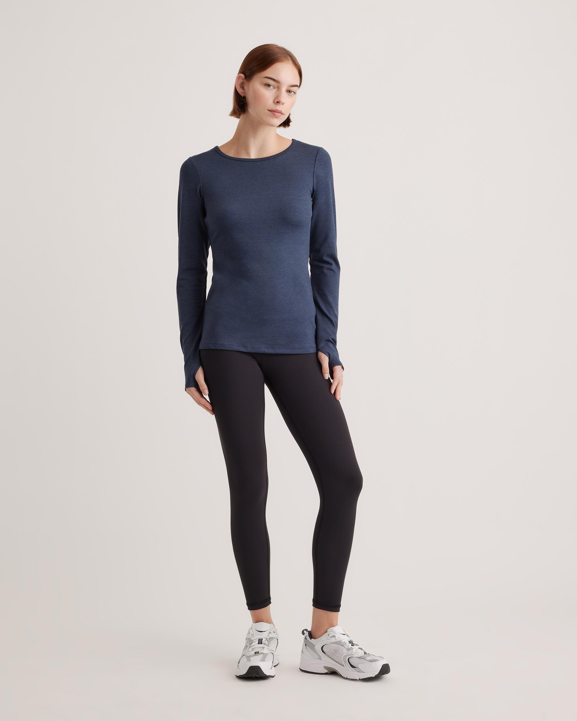 Quince | Women's Ultra-Soft Fitted Long Sleeve Top Polyester Product Image
