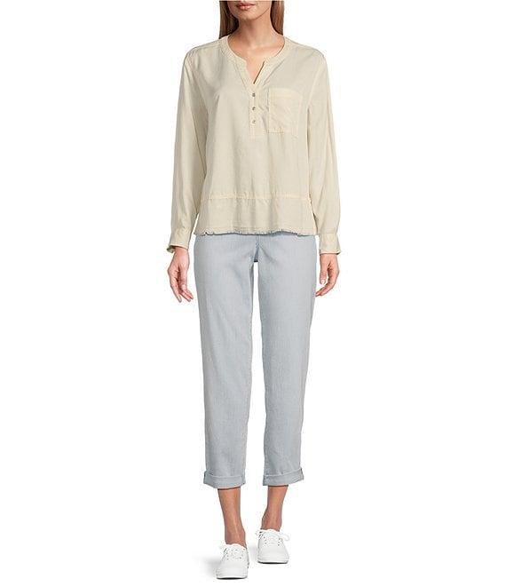 Westbound the HIGH RISE fit Crop Pull-On Stripe Pants Product Image