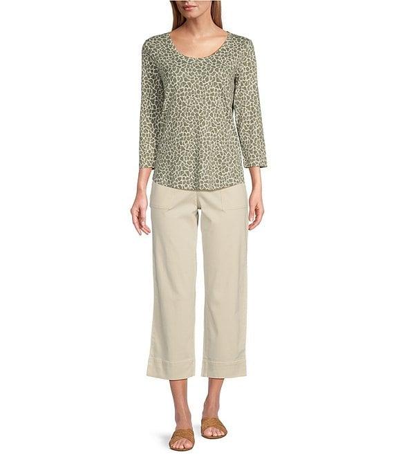 Tommy Bahama Ashby Safari Spot Scoop Neck 3/4 Sleeve Tee Shirt Product Image