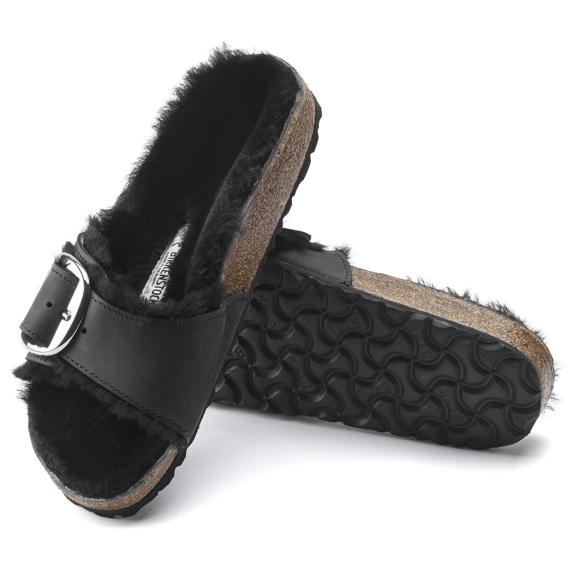 Madrid Big Buckle Shearling Natural Leather Oiled Product Image