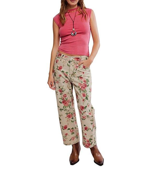 Free People Ever Had Crew Neck Short Sleeve Knit Tee Product Image