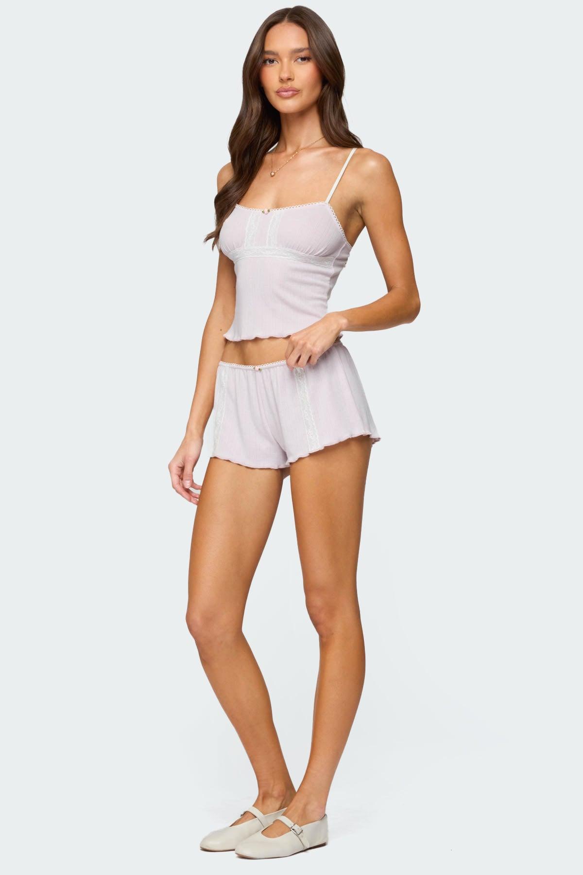 Sephi Lacey Pointelle Shorts Product Image