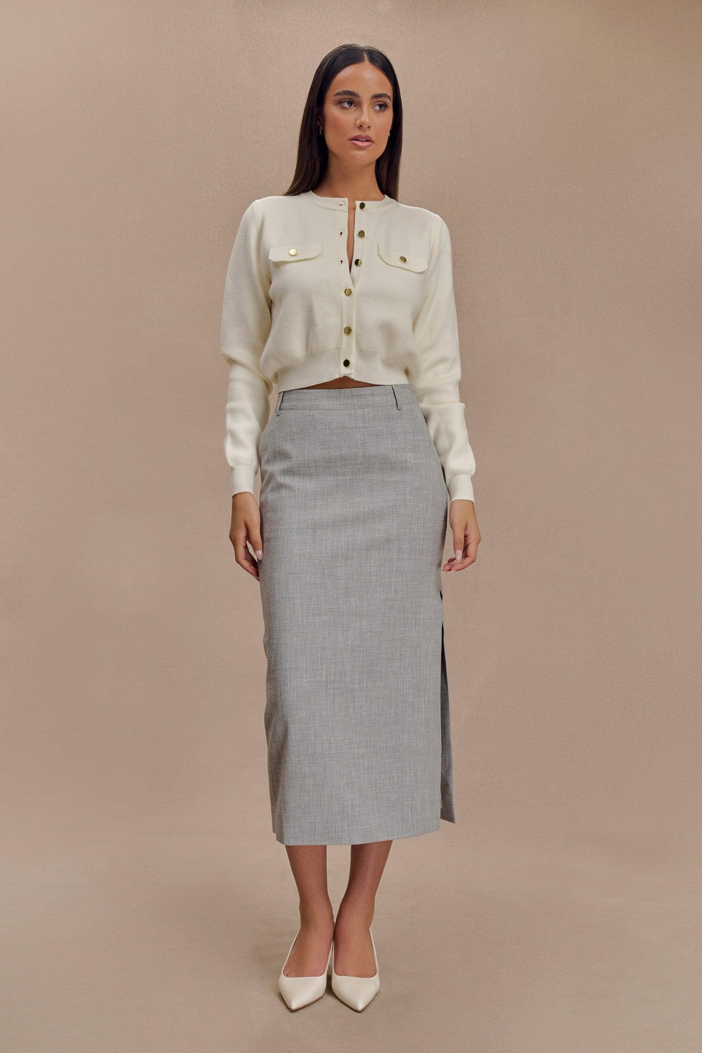 Tabitha Knit Cardigan - Ivory Product Image