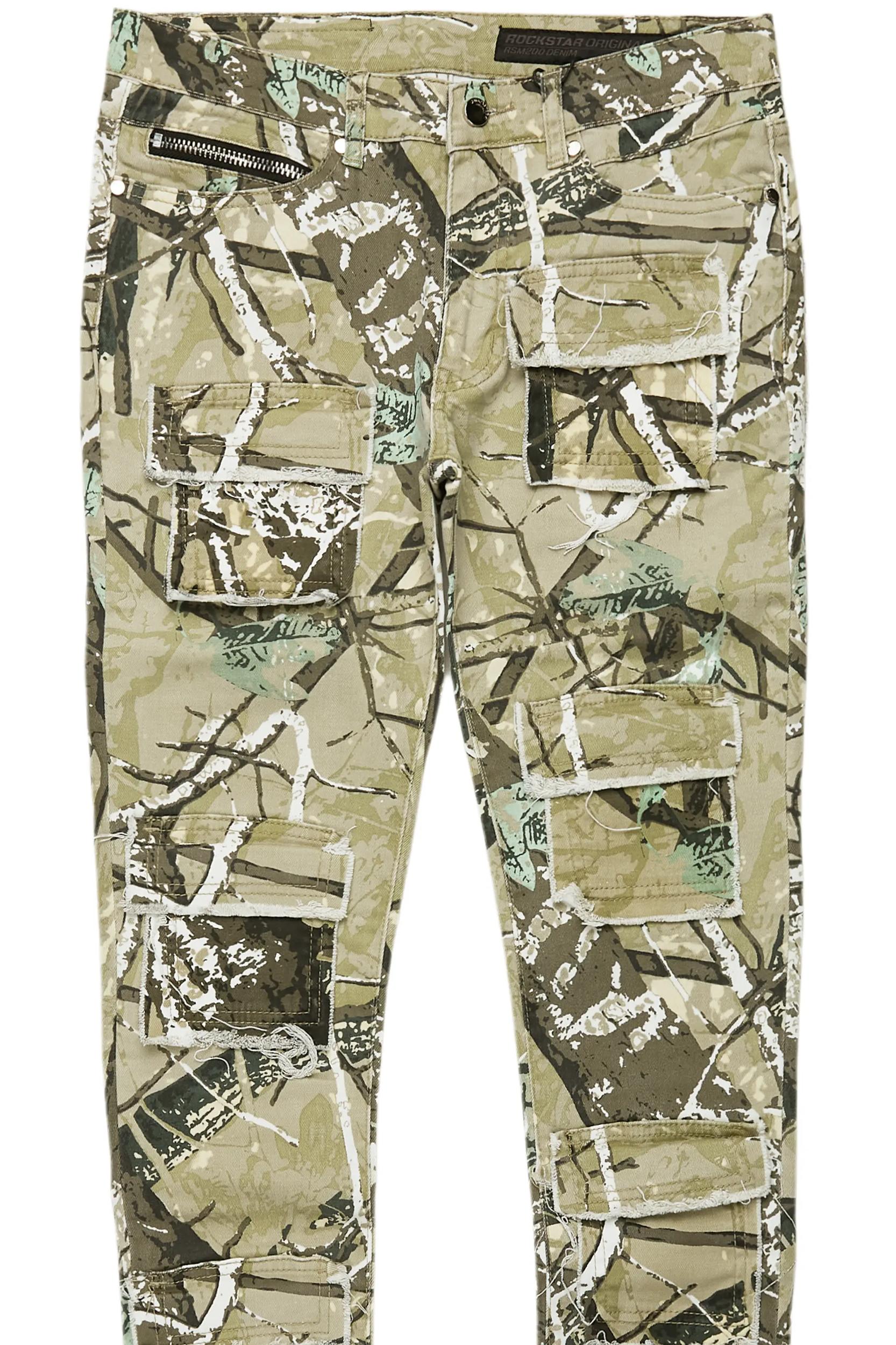 Petrus Tree Camo Slim Fit Jean Male Product Image