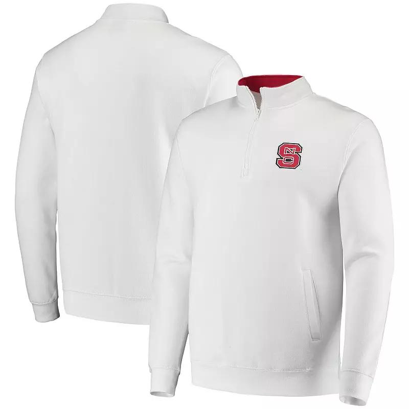 Men's Colosseum White NC State Wolfpack Tortugas Logo Quarter-Zip Jacket, Size: Small, Nst White Product Image